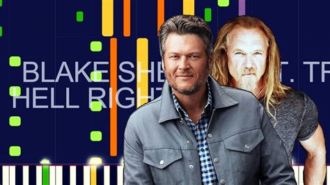 blake shelton ft trace adkins hell right pro midi remake chords in the style of youtube