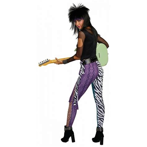 80s Rock Star Costume Adult Glam Hair Band Halloween Fancy Dress Xetsy