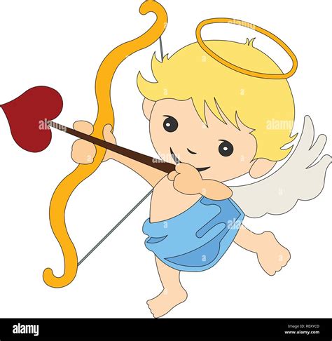 Cupid Valentine Angel Vector Stock Vector Image And Art Alamy