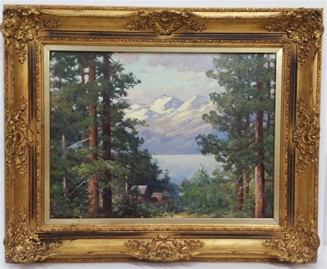Sold Price Robert Wood Painting Mountain Landscape Oil March 6 0121