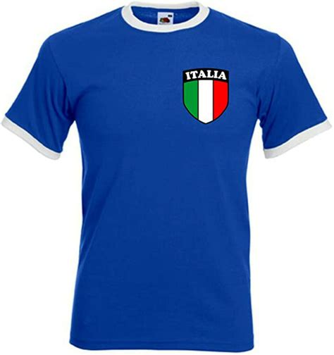 italy italian italia retro style blue national football team t shirt all sizes ebay