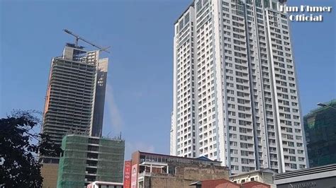 Cambodia Skyline 2019 Building Gold Tower 42 Construction And