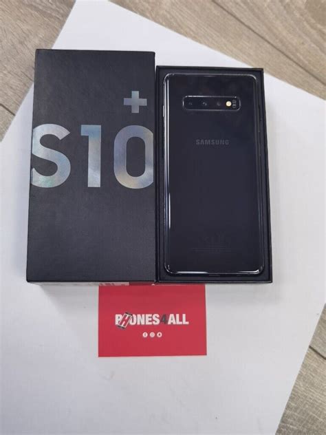 Samsung S10 Plus Black 128gb Unlocked With Shop Receipt And Warranty In