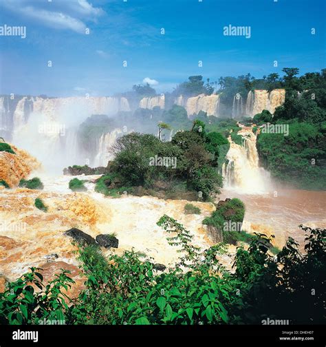 Iguazu Falls Brazil Stock Photo Alamy