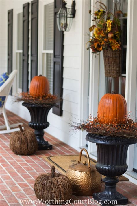 Easy Fall Porch Decorations 30 Beautiful Thanksgiving Pumpkin