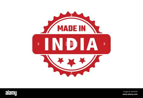 Made In India Rubber Stamp Stock Vector Image And Art Alamy