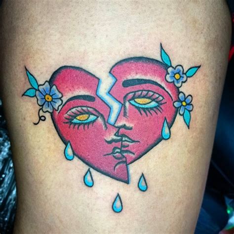 11 Crying Heart Tattoo Ideas Youll Have To See To Believe Outsons
