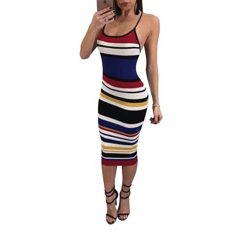 Buy 2018 Dress Women Bodycon Party Sexy Backless Summer Dresses Fashion