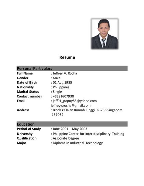 Resumesingapore