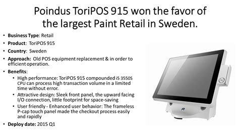 Toripos 915 Won The Favor Of The Largest Paint Retail In Sweden