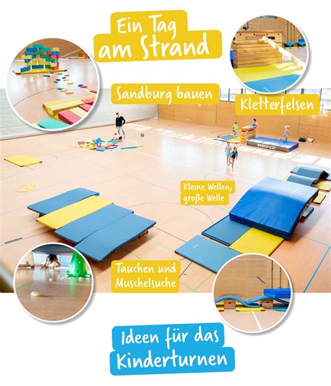 Ein Tag am Strand - Turnen Grundschule | Kinderturnen, Turnen mit