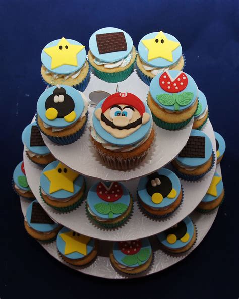 Here are some free printable super mario cupcake toppers for your next super mario themed birthday party. Super Mario Bros cupcakes and Jumbo Mario cupcake ...