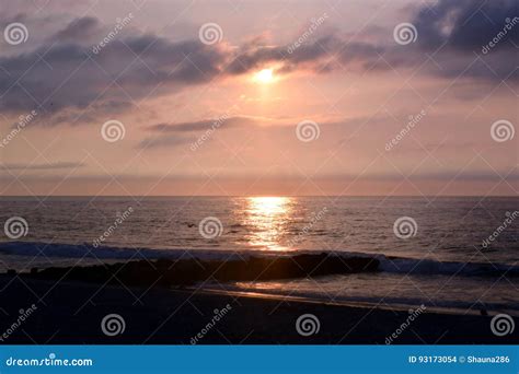 Heavenly Summer Sunrise Over Ocean Stock Photo Image Of Nature Color