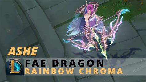 Fae Dragon Ashe Rainbow Chroma League Of Legends Youtube