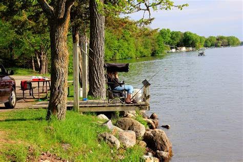 Fishing On Rock Lake In Southern Wisconsin Image Free Stock Photo