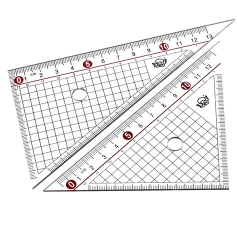 Measuring Tool Set 3060 45 Degree Triangle Ruler Plastic