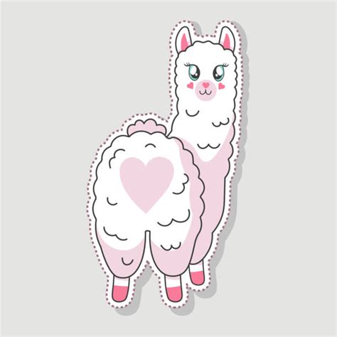 Best Drawing Of The Smiling Llama Illustrations Royalty Free Vector