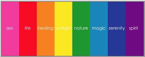 Rainbow Flag Color Meanings Gilbert Baker