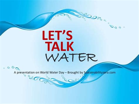 Lets Talk Water