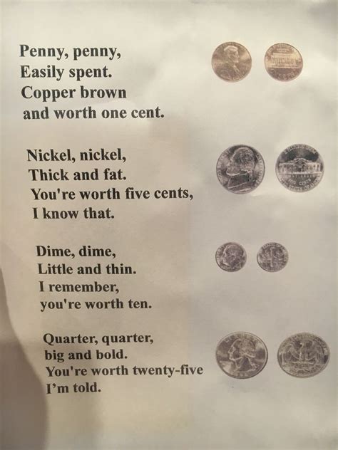 Money Poem Money Poem Poems Penny