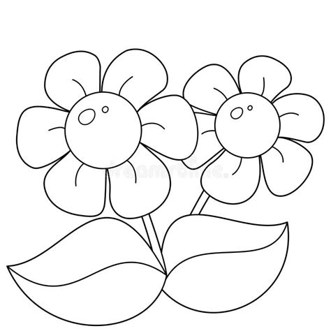 Coloring Cartoon Flower Coloring Pages Clipart Best C
