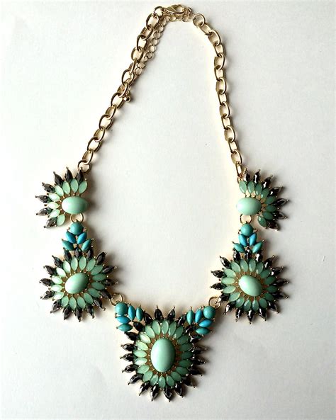 Turquoise Seafoam For Spring Statement Necklace Jewelry Necklace
