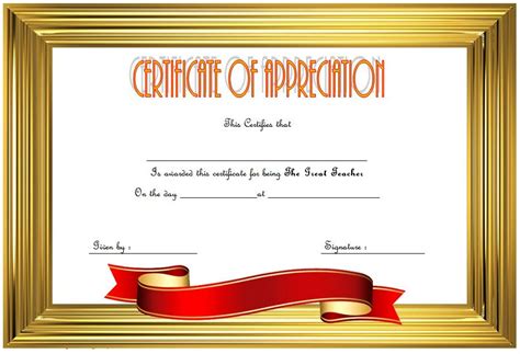 Printable professional certificates by canva. Teacher Appreciation Certificate Free Printable: 10+ Designs