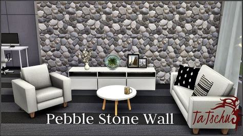 Sims 4 Ccs The Best Stone Wall By Tatschu Steinwand