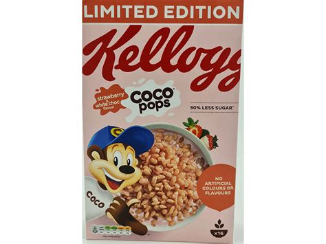 Usafoods Kelloggs White Chocolate And Strawberry Coco Pops