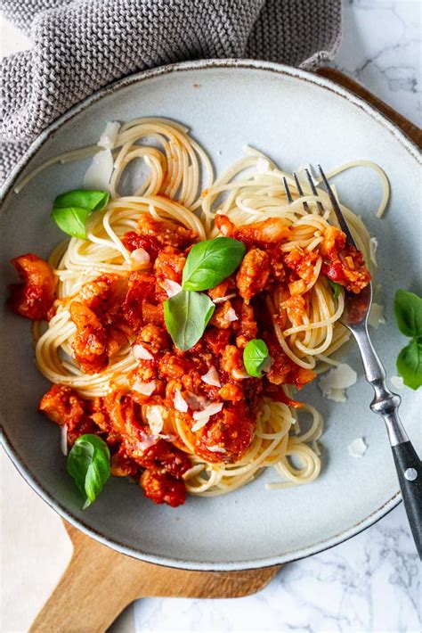 Einfache Spaghetti mit Blumenkohl-Soße