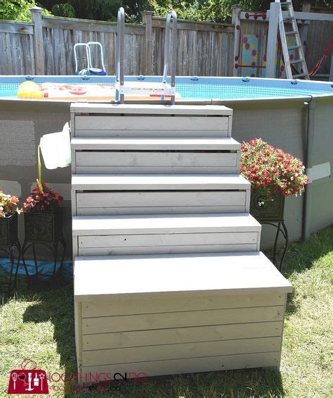 Discover (and save!) your own pins on pinterest. DIY Above ground pool ladder / stairs | 100 Things 2 Do | Above ground pool ladders, Pool ladder ...