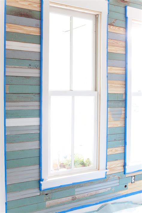 Our Colorful Salvaged Wood Wall The Lettered Cottage