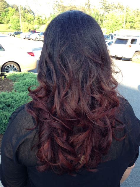 Love My Brown To Red Ombré Hair Balayage Hair Brunette Long Hair