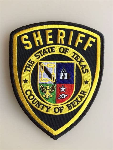 Patch Sheriff County Of Bexar Texas Shoulder Flash New Original Rarity