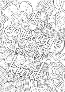 positive  inspiring quotes coloring pages  adults