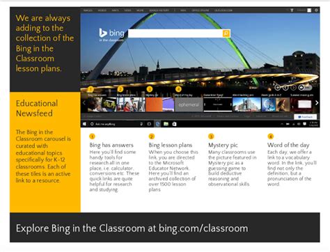 3 Reasons To Use Bing In The Classroom Classroom Lesson Plans