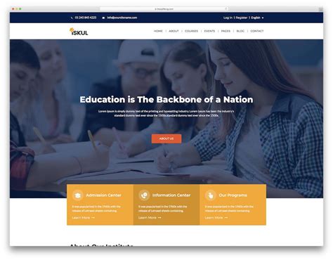 33 Best Premium And Free Education Website Templates 2020 Sunday Godwin
