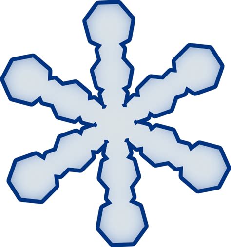 Simple Snowflake Clip Art At Vector Clip Art Online Royalty Free And Public Domain