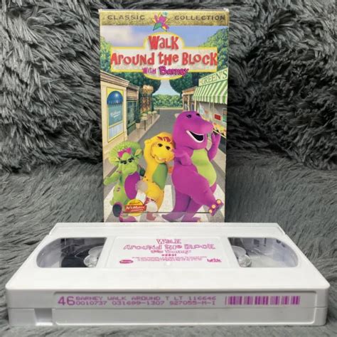 Barney Walk Around The Block With Barney Vhs 1999 Vintage Video Tape