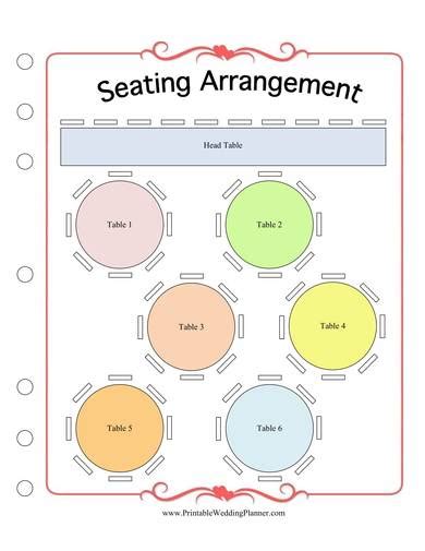 Free 14 Simple Wedding Seating Chart Samples In Illustrator Indesign