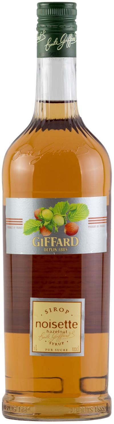 Giffard Syrup Hazelnut Litre Bottle Bottles Per Carton HORECA