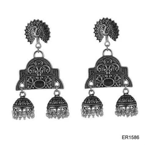 Oxidized Earrings Jewellery At Rs 150pair ऑक्सीडाइज़्ड बालियां In