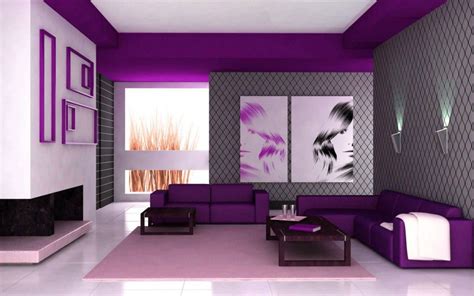 Interesting Walls House Paint Color Combinations Purple