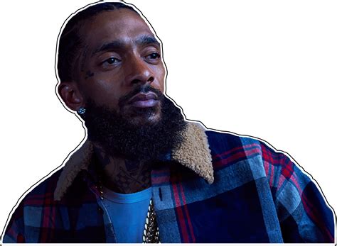 Nipsey Hussle Checkered Shirt Vinyl Sticker Printed Vinyl Decal Ag Design