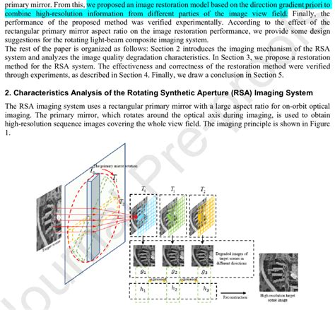 Imaging Principle Of The Rotating Synthetic Aperture Rsa Method