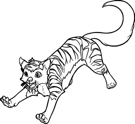 Running New Big Cat Coloring Page | Wecoloringpage.com