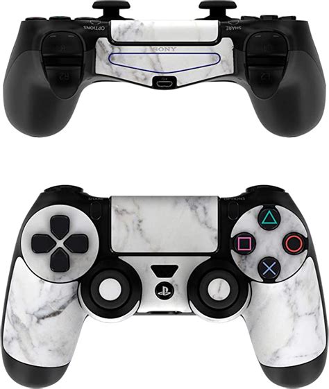 White Marble Ps4 Controller Skin Sticker Decal Wrap