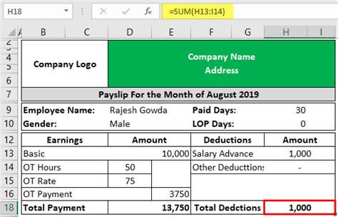 A payslip excel template is a brief piece of paper which outlines details about amount paid for a particular time period. Excel Pay Slip Template Singapore / Mom Sample Payslip - Record keeping requirements for ...