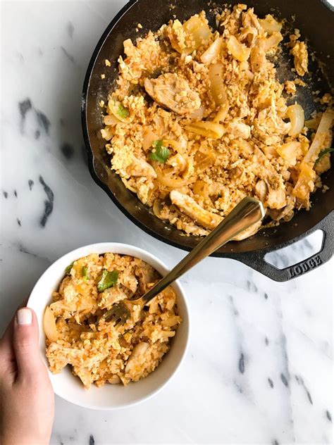 Cauliflower fried rice puts a healthy spin on a classic chinese stir fry recipe. Buffalo Chicken Cauliflower Fried Rice (Whole30 ...