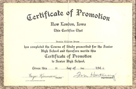 5th Grade Graduation Certificate Template 6 Best Templates Ideas